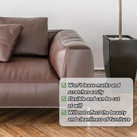 BNOSDM Door Protector from Dog Scratching, Clear Flexible Cat Door Scratch Protector, Pet Anti-Scratch Guard for Door Frame Wall Window, No Residue (118 x 16 Inches)