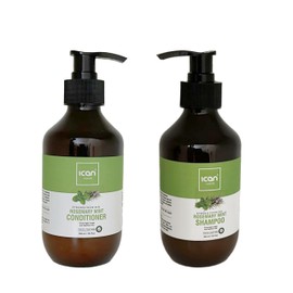 ican London Rosemary Mint Strengthening Hair Shampoo + Conditioner 300ml Each Duo Set