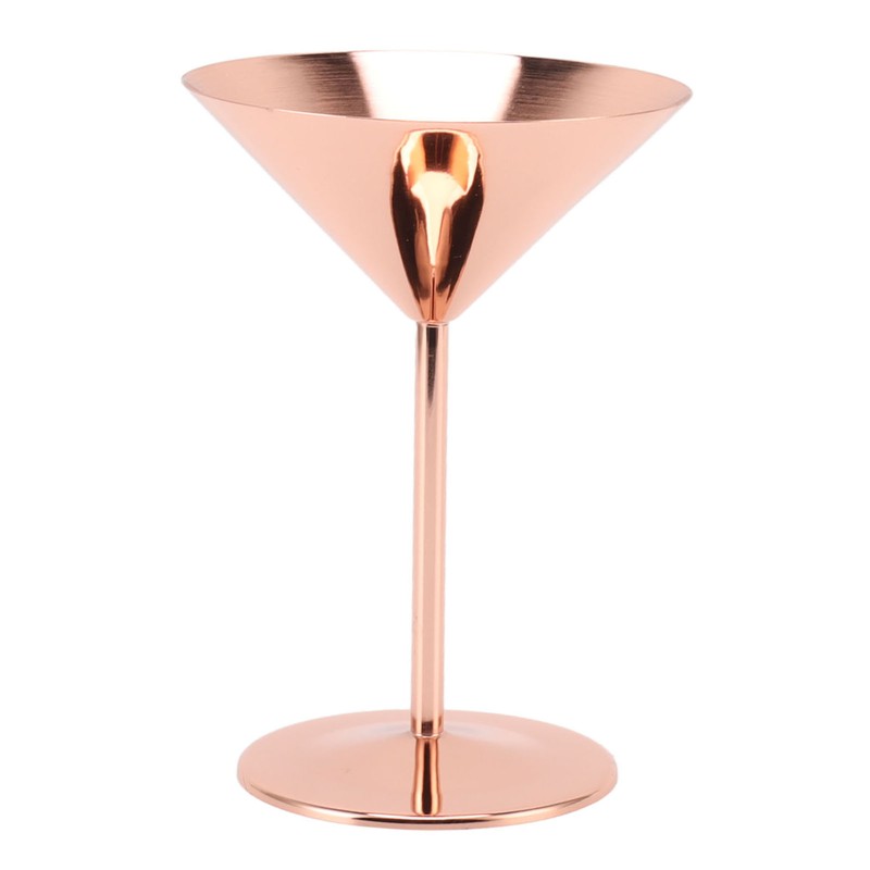 Stainless Steel Martini Glasses Fine Polish Rustproof Elegant Modern Martini
