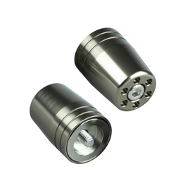 POSH FAITH Motorcycle Supplies Handlebar End Ultra Heavy Bar End For Kawasaki Genuine Handles, M8 Type NINJA250 | Z900RS ZRX1200DAEG, Etc., Titanium 031579-11-10