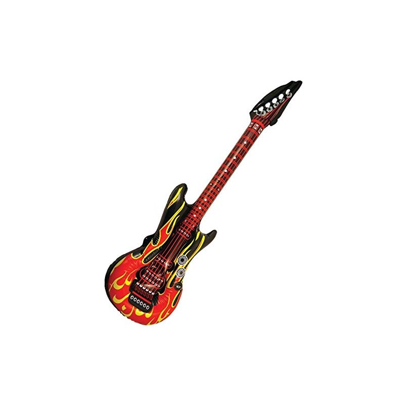 Bristol Novelty Inflatable 106cm Rock Guitar Flame Design Fancy Dress