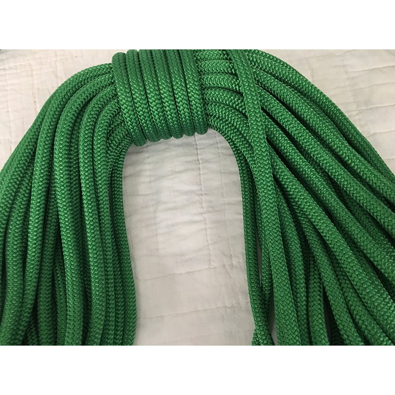 Green Double Braid Nylon Rope 1/2 Inch (200 ft. Hank)