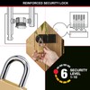 Master Lock 575EURD Thick Brass Body Padlock with Key Ideal