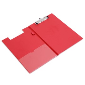 Rapesco VFDCB0R3 Clipboard Folder with Slip Pocket A4+ Red