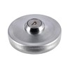 Fuel Cap with Lock Diameter 40 mm, Polished Aluminium –