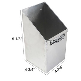 Extreme Max 5001.6091 Aluminum Fire Extinguisher Holder Storage for Enclosed Trailer, Shop, Garage, Silver