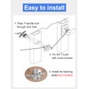 Garage Door Lock T-Handle Locks Latch Replacement Parts with 4