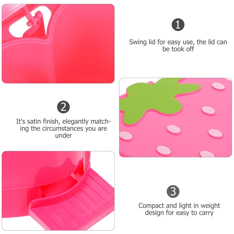 CHILDWEET Mini Trash Can Lid Swing Lid Bin for Car