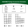 C&AHOME Wire Cube Storage, 12 - Cube Organizer Metal C