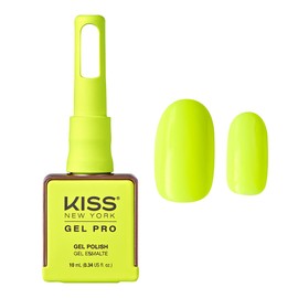 Kiss New York Gel Nail Polish Summer Collection Soak Off UV LED Gel Polish 10mL Nail Art Salon Manicure DIY HEMA FREE, TPO FREE, Made in USA (Iconic Neon)