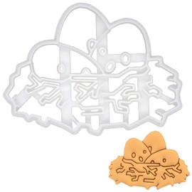 Bird Nest with Eggs Cookie Cutter, 1 Piece, Ideal for Easter - Bakerlogy