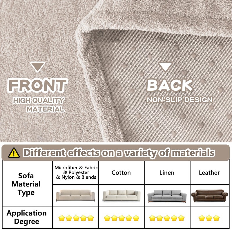 MYSKY HOME Couch Cover Sofa Covers for 3 Cushion Couch,