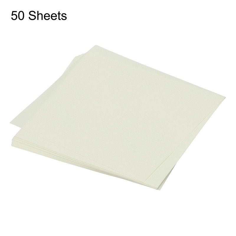 sourcing map 50 Sheet Origami Paper Double Sided Cream White
