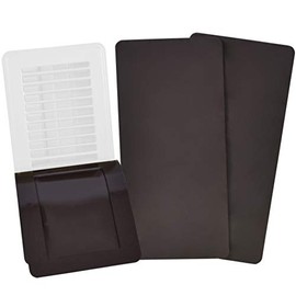 SEAL360 Magnetic Vent Covers (3-Pack), Pockets for Complete Seal, 3.5" X 12" (Brown) for Floor, Wall, or Ceiling Vents and Air Registers, for RV, Home HVAC and AC Vents, Vent Not Included