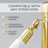 4 PCS White Velvet Rope - 5 Ft Red Carpet