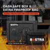 Bostra Fireproof Safe Box with Sensor Light & Fireproof Bag,