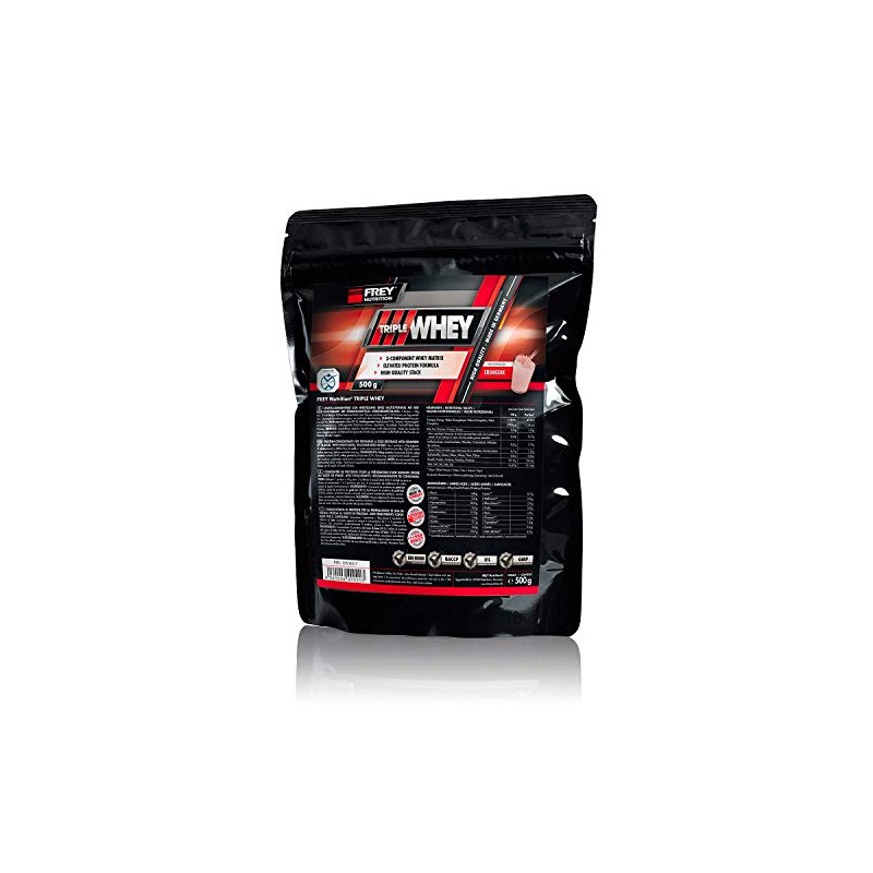 Frey Nutrition Whey Protein Strawberry and ends, 1 Pack (1