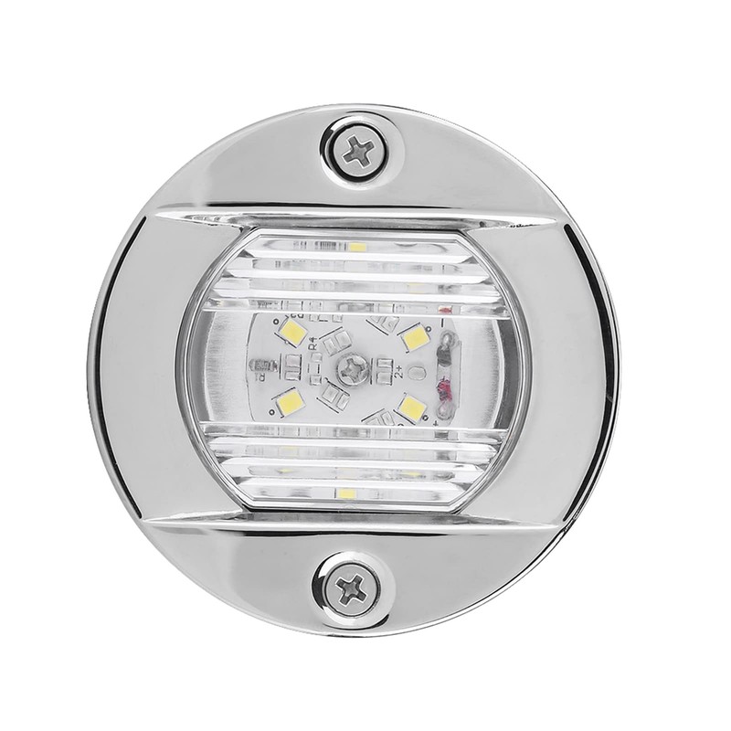 EVGATSAUTO Marine Boat LED Navigation Light, 12V White Stainless Steel