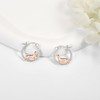ONEFINITY Dachshund Hoop Earrings 925 Sterling Silver Dachshund Earrings Jewelry