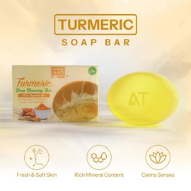 Turmeric Soap Bar for Women/Men - Natural Soap for Face & Body -Suitable for All Skin Types
