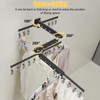 BESy Tri-Fold Foldable Clothes Drying Rack Retractable Hanging Collapsible Dryer