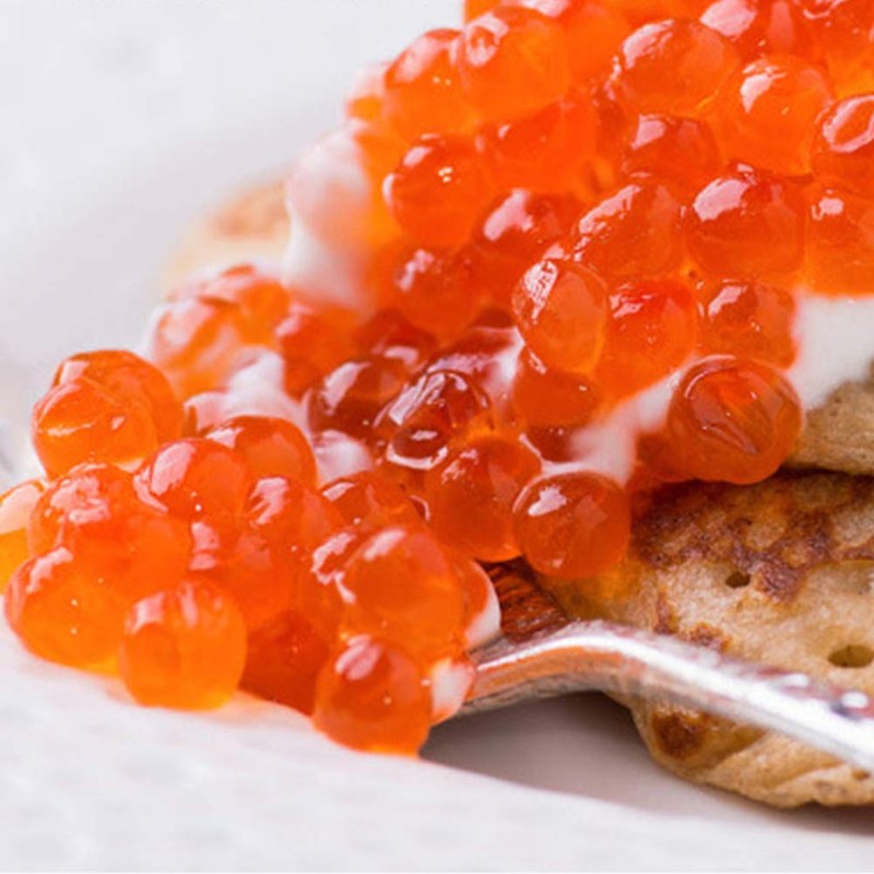 GeKLok Caviar Spoon, Egg Strainer, Spoon Filter, Stainless Steel Strainer