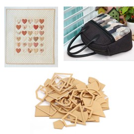 54pcs Acrylic Quilting Template Set DIY Sewing Pattern Template for Leather Bags