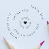 Heartfelt Gratitude Customizable Thank You Stamp | Professional Self-Inking Round