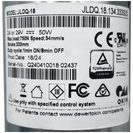 Okin JLDQ.18.134.333S03 Okin Motor Linear Actuator for Power Recliner Sofa Lift Chair