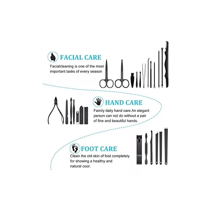 QLNE Cortauñas De Acero Inoxidable De Alta Precisión Con Lima