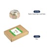 sourcing map 12Pcs 1/4"-20 Nylon Insert Hex Lock Nuts, Carbon