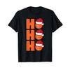 Santa Basketball Christmas T-Shirt, black