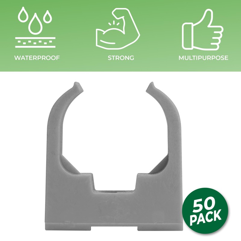 Boltza® Saddle Cable Clips for 20mm Tube Black or Grey