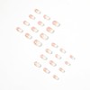 SEMTIM Nail Tips, 24 Pieces, Medium, Short False Nails, Short
