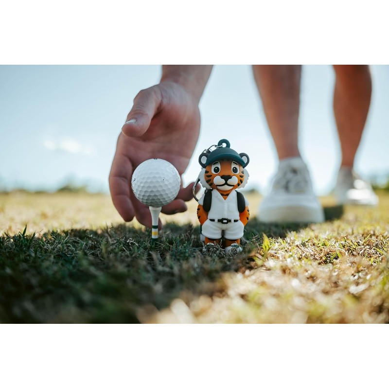 Tiger Caddy Golf Tee Holder Tea Case with 8 Tees,