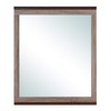 Udorich Enhance Your Space with Rustic Two-Tone Mirror, Wood Grain