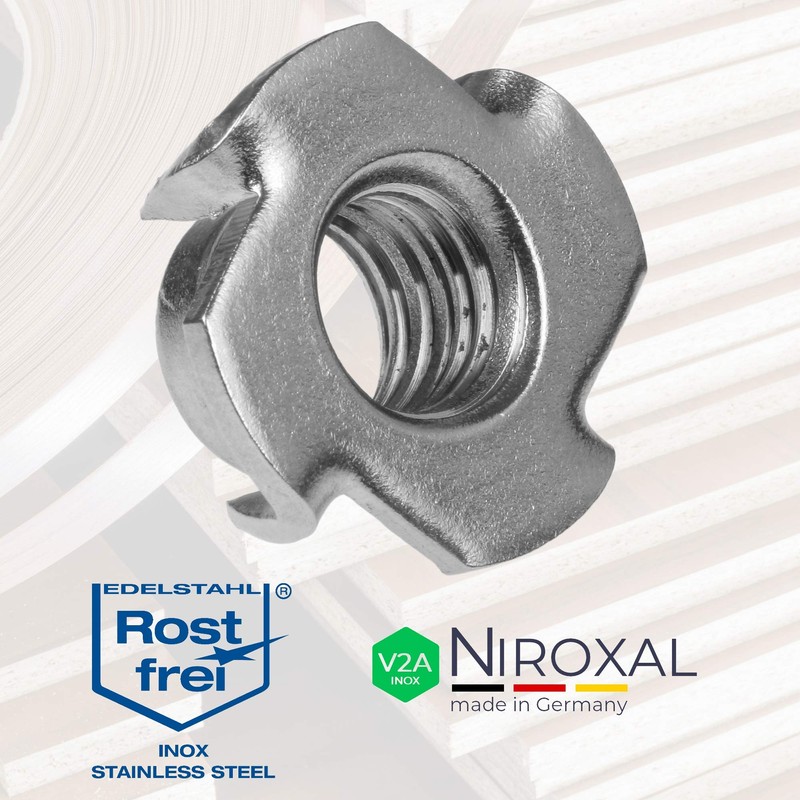 Drive-in Nuts M12 Stainless Steel Pack of 20 Drive-In Nuts
