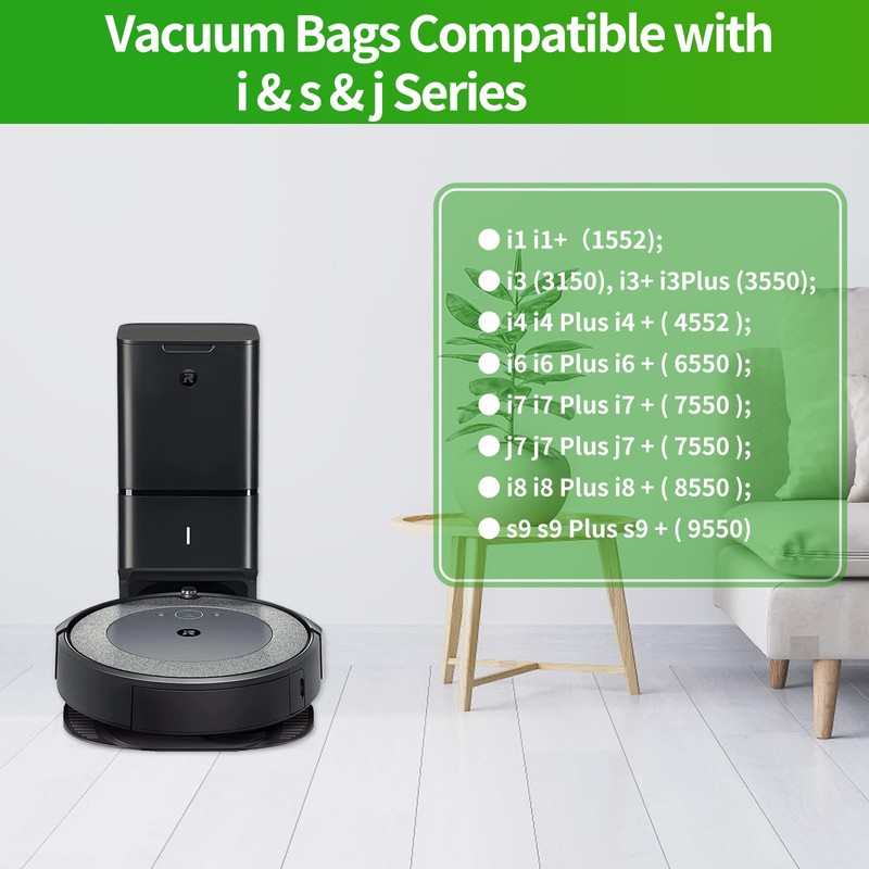 VBN 16 Pack Replacement Roomba Vacuum Bags, Compatible with iRobot