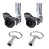 sourcing map Triangle Cam Lock 1-1/4" Cylinder Length Fits Up