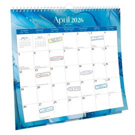 Plato Crackled Blush |  2026 12x12" 18 Months Calendar | Stickers | Jul '25-Dec '26