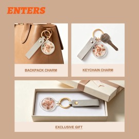 35mm Round Acrylic Keychain Kit or Blank Keychain Charms Accessoriesmodel number: 1 pcs cutter with 100 pcs brown materials, production capacity: 100per day