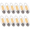 FLSNT 100W Equivalent LED Candelabra Bulbs, 800LM Dimmable LED Chandelier