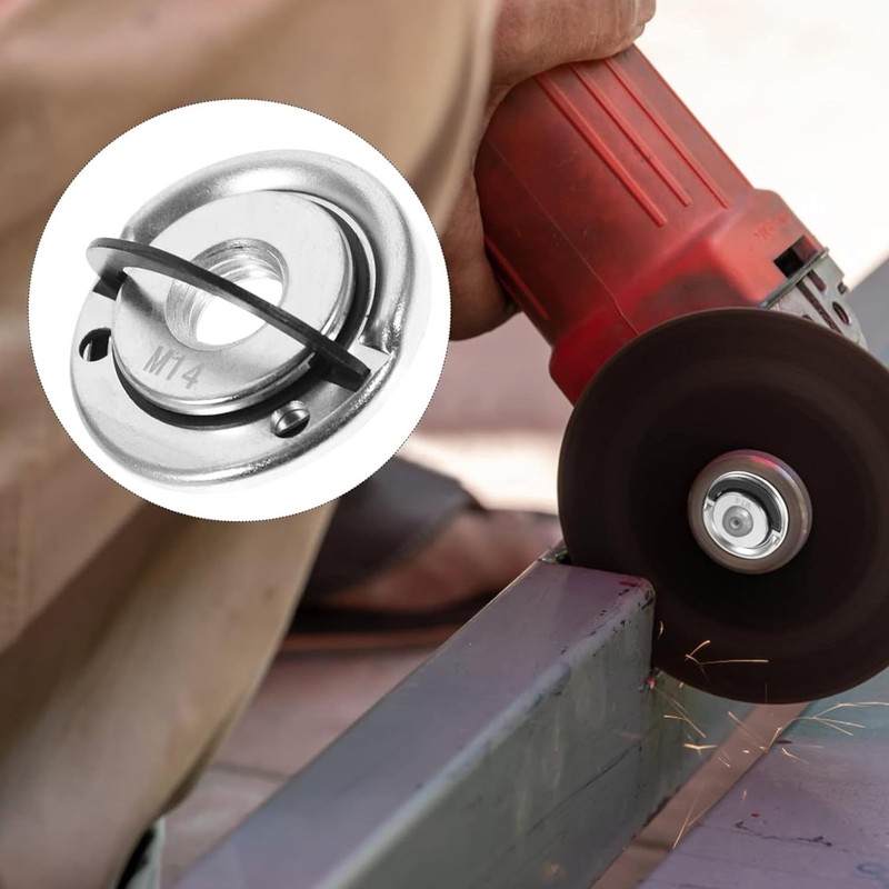 2 Pcs M14 Quick Release Self Locking Flange Nut -