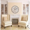 EMAX HOME 24 Inch Large Farmhouse Wall Clock, Rustic Antique