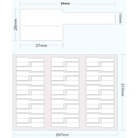 Cable Labels, Cable Tags, 300 Sheets in 5 Colors, Wire Identification, Lan, Handwritable, Commercial Use, Bulk Bulk Bulk (200)