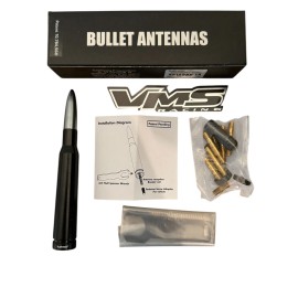 VMS RACING GUNMETAL AND BLACK BULLET ANTENNA FOR SILVERADO AVALANCHE AND SIERRA UP TO 2006
