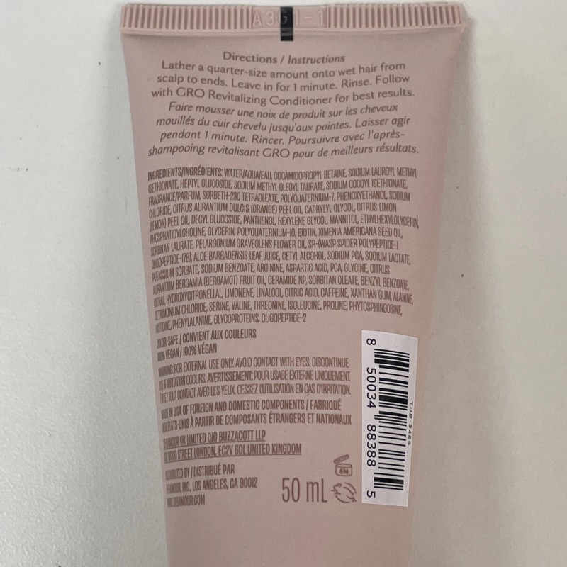 Vegamour Gro Revitalizing Shampoo And Conditioner Set Travel Size 1.7