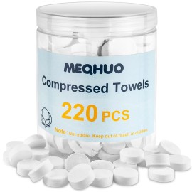 220 Pcs Compressed Towels for Face, Mini Portable Compressed Towel Tablets, D...