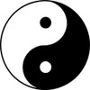 Yin Yang Symbol Vinyl Decal Sticker for Car/Window/Wall (Black Gloss)