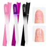 Beetles Glass Nail File 3 Pack for Natural Nails, Double-Sided